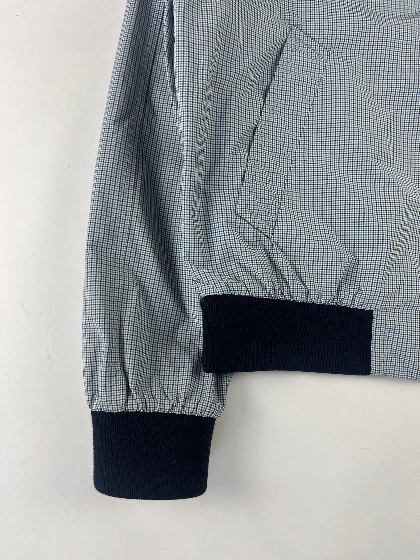 Prada Grid Checkered Nylon Bomber Jacket SS 2017 - M