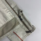 Prada Motolight White Light Leather Moto Jacket 2000s - L