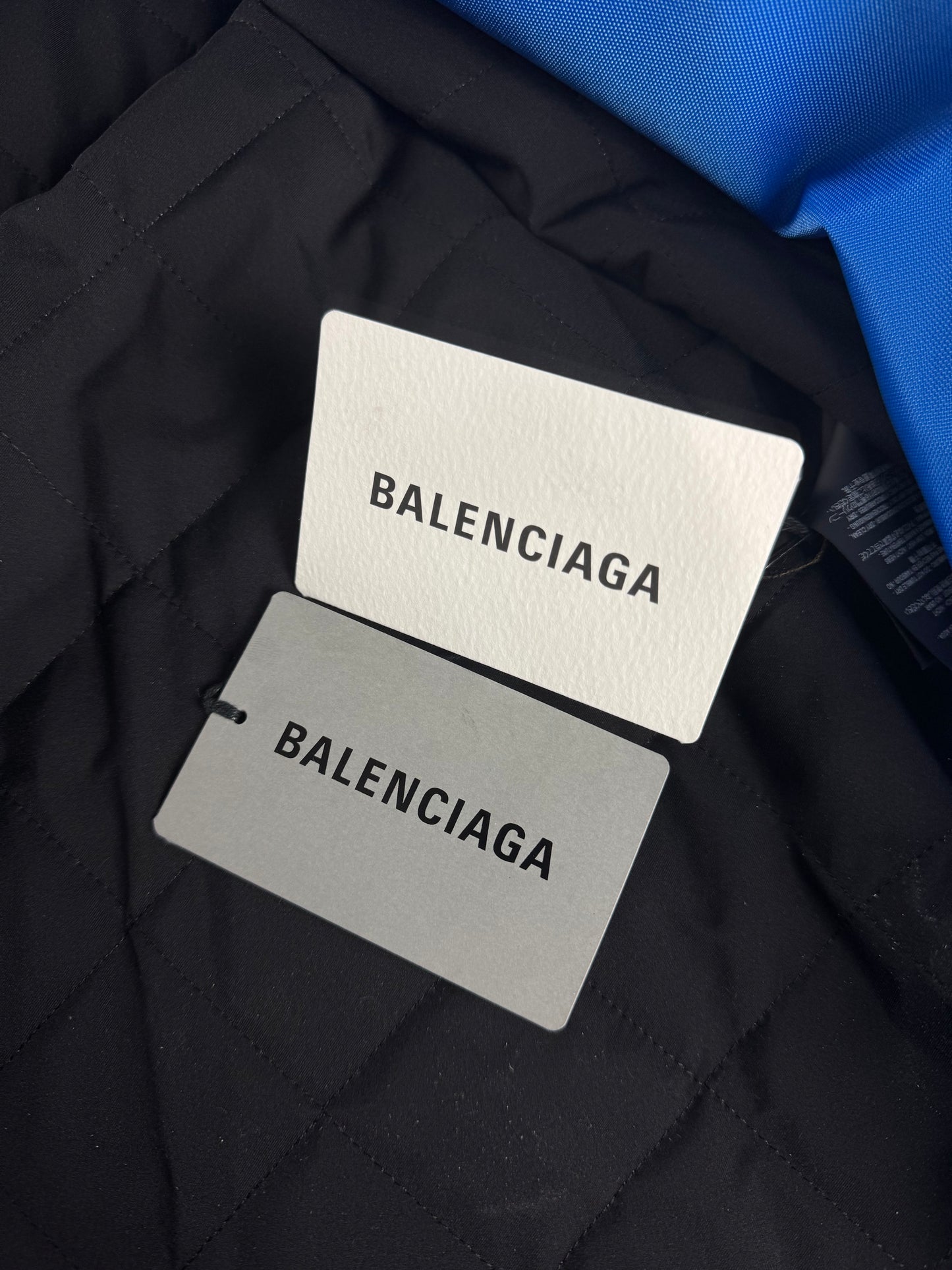 Balenciaga Electric Blue Oversize Shirt Balloon Overcoat FW 2018 - M