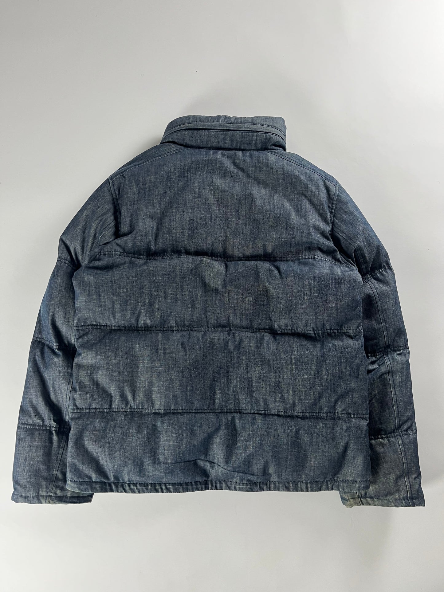 Prada Denim Puffer Jacket 2000s - L