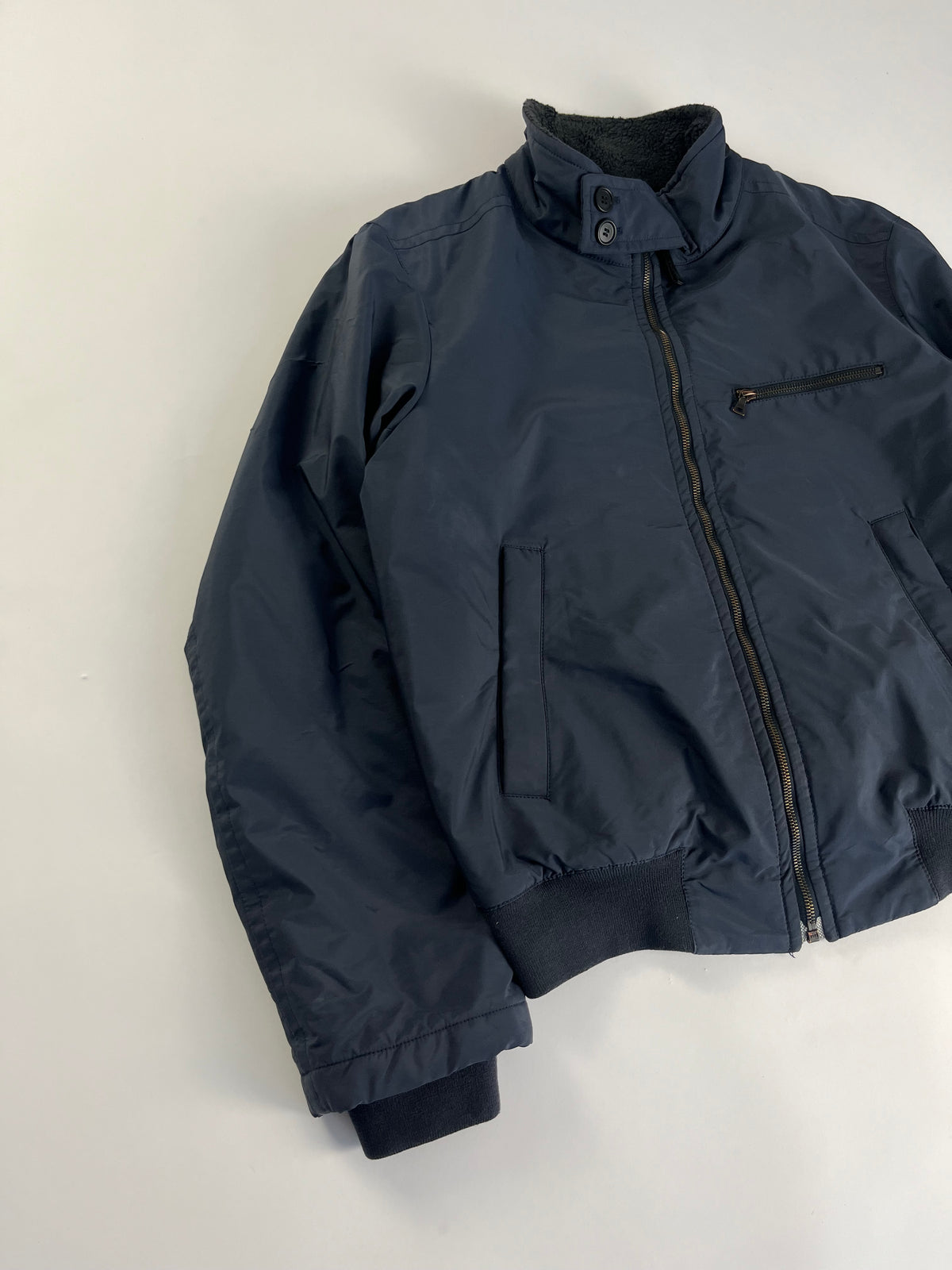 Prada Linea Rossa Blue Officer Bomber jacket FW 2007 - XL