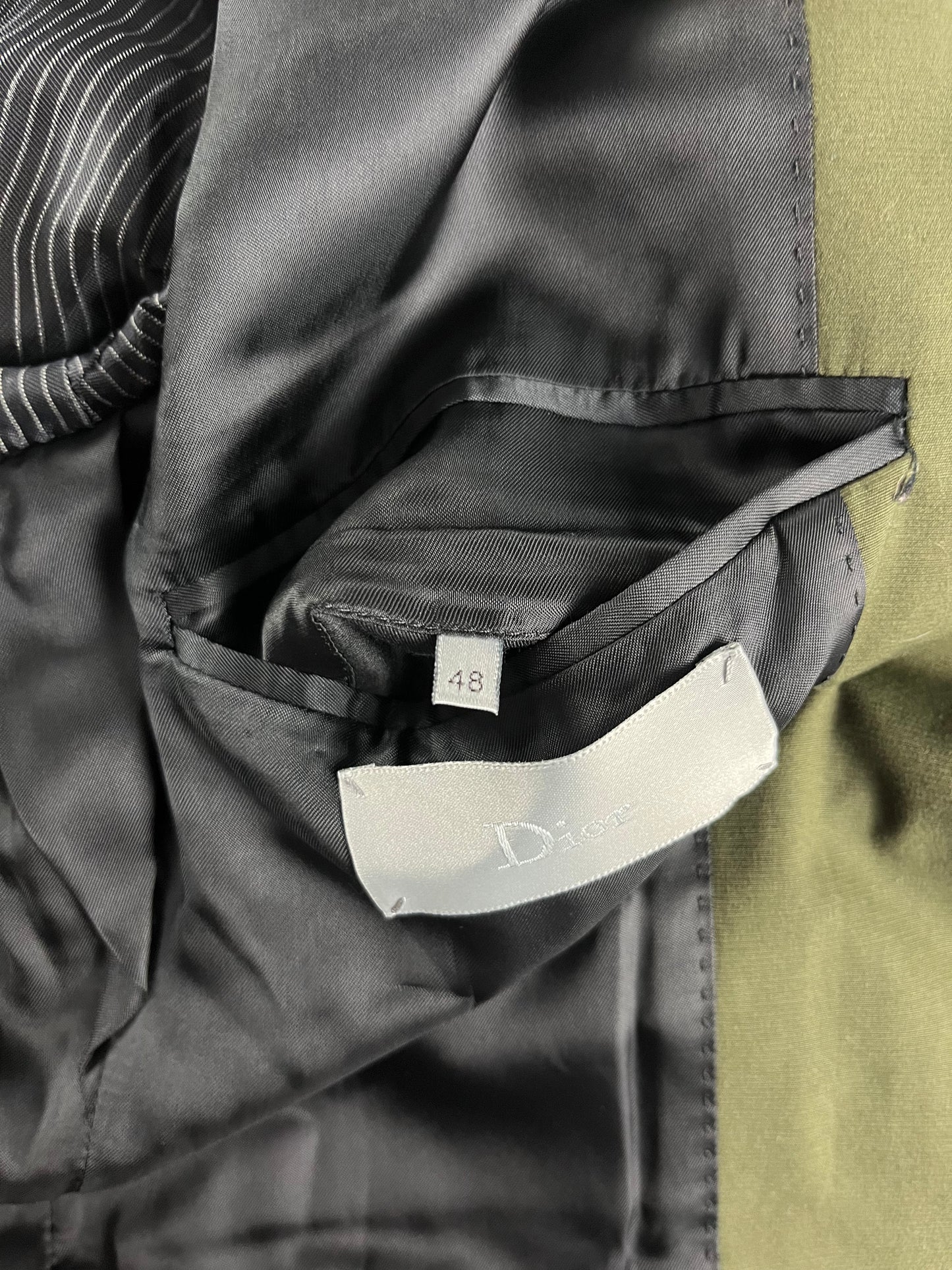 Dior Homme Sample Minimalist Khaki Blazer Jacket SS 2015 - M