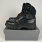 Prada Black Leather Combats High Boots FW 1998 - 41 EU