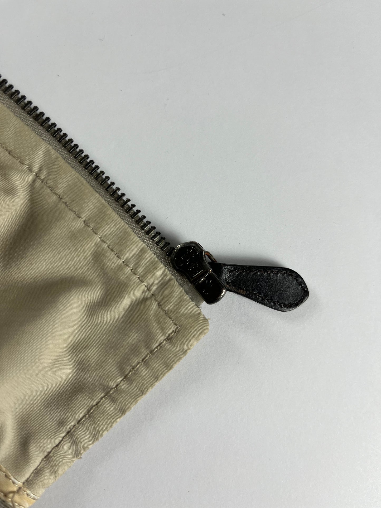 Prada Classic Cream Nylon Modern Bomber Jacket SS 2010 - L
