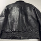 Saint Laurent Sample Leather Paneled Zigzag Stitching Bomber Jacket Pre Fall 2018 - S