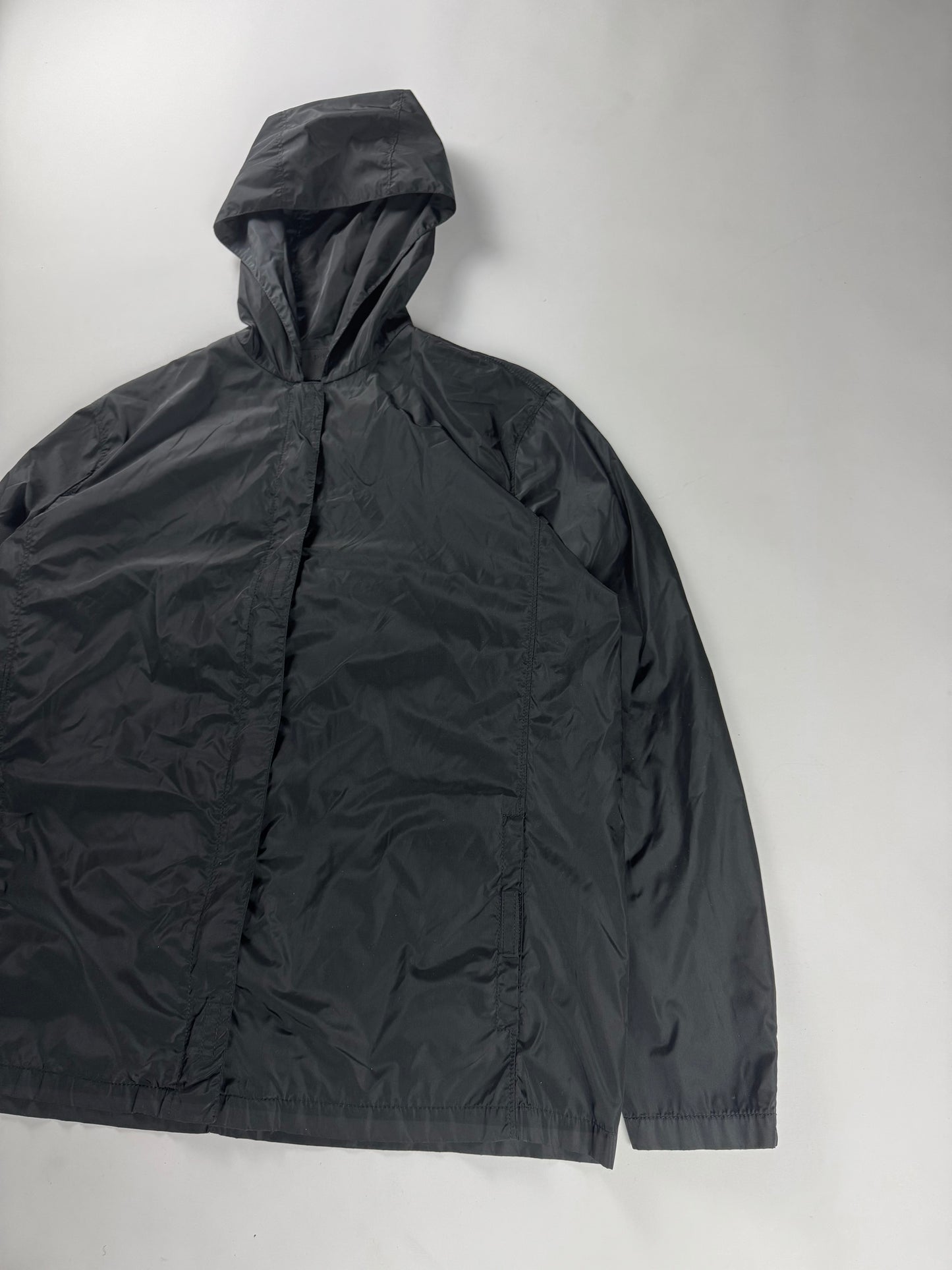 Prada Black Nylon Strapped Light Jacket SS 1998 - M