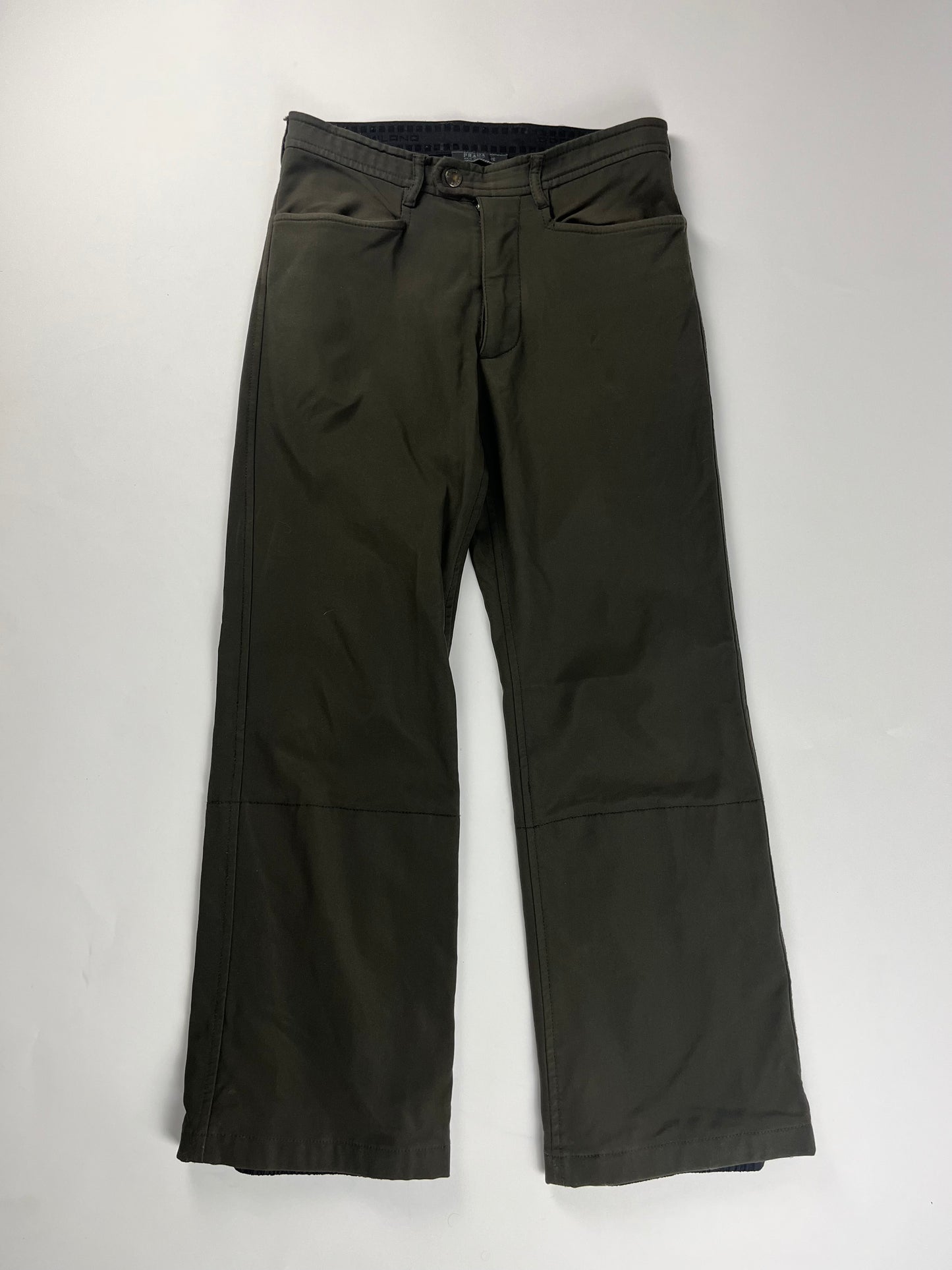 Prada Kaki Nylon Pants FW 1999 -  M