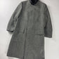 Gucci Grey Wool Leather Belt Collar Long Coat FW 2000 - M