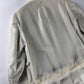 Prada White Heaven Fur Trimmed Pony Hair Leather Coat 1990s - S