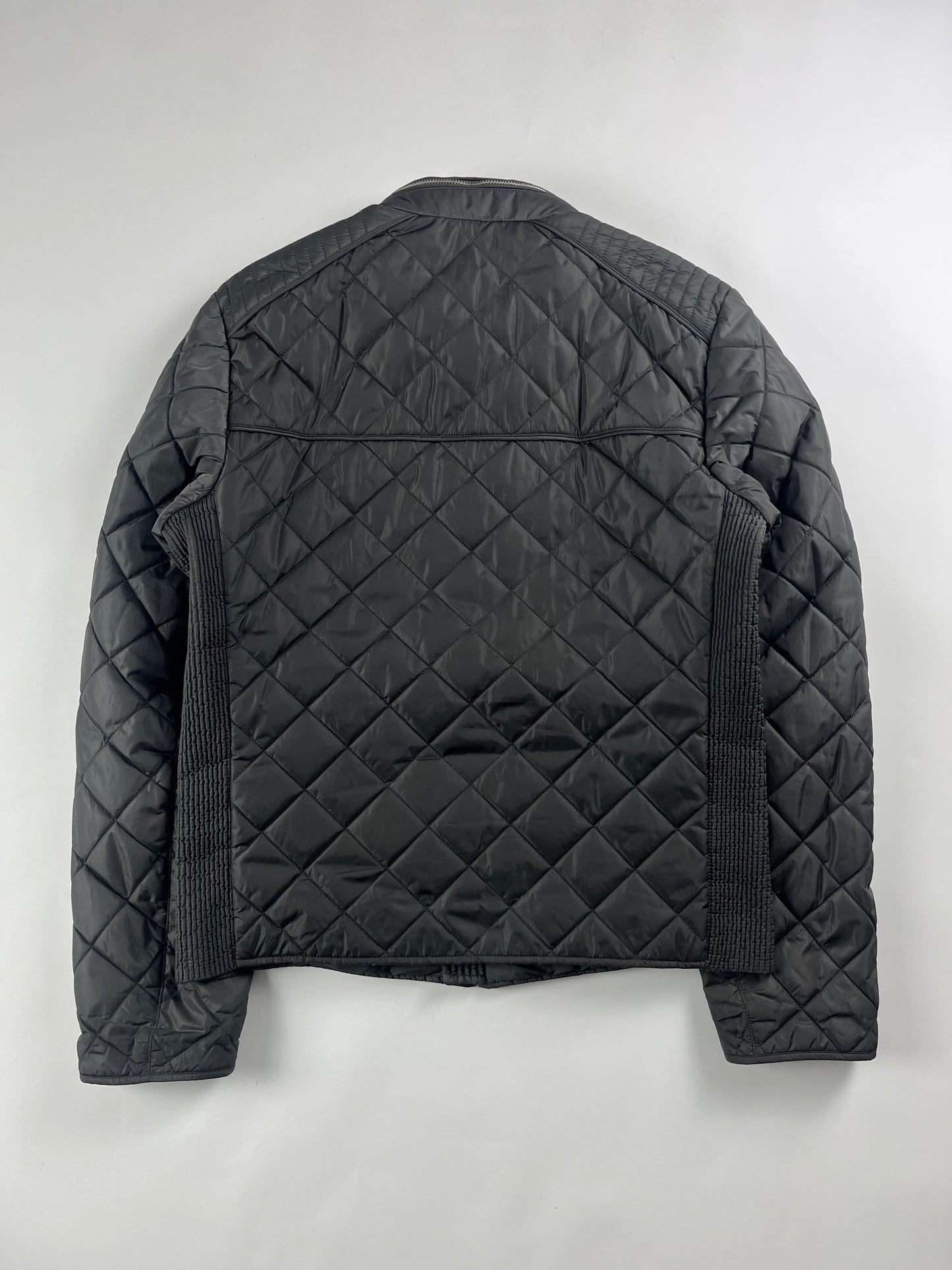 Prada Grey Padded Triangle Logo Jacket FW 2018 - M