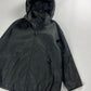 Prada Black Nylon Windbreaker Removable Hood Work Jacket 1990s - L