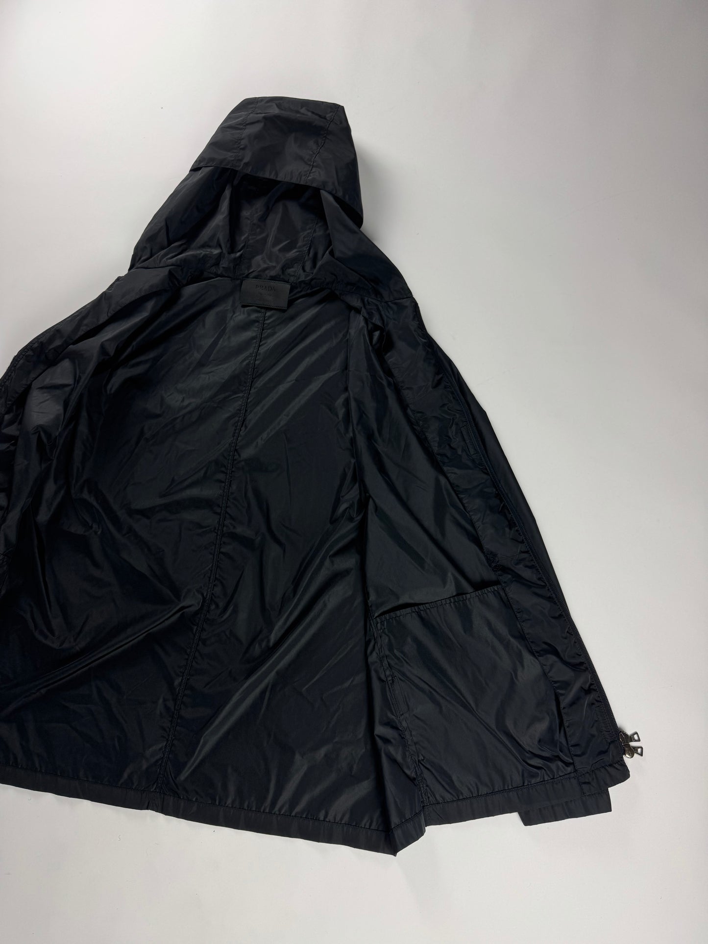 Prada Black Nylon Strapped Light Jacket SS 1998 - M