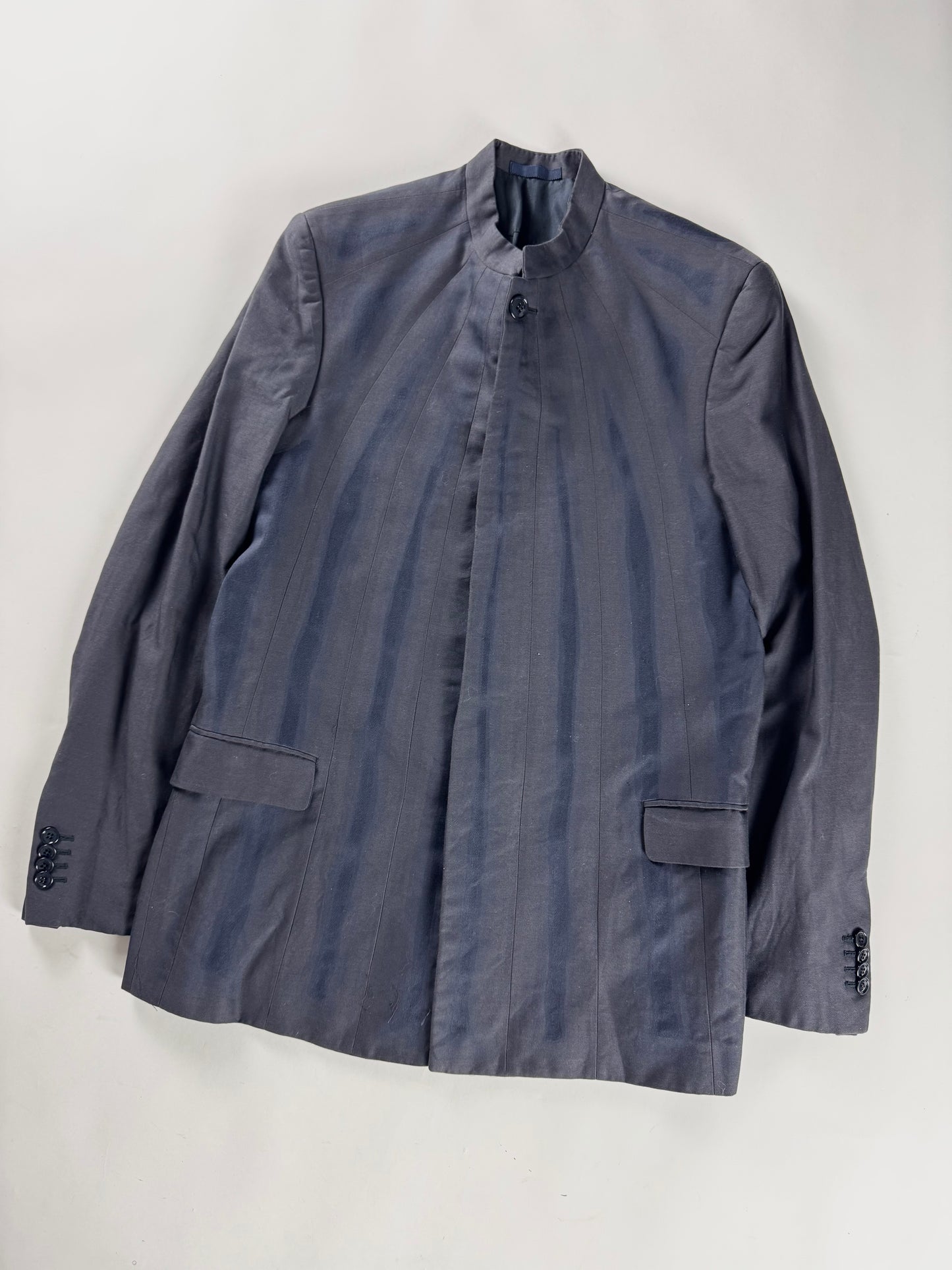 Louis Vuitton Sample Blue Shades Nehru Collar Blazer SS 2008 - M