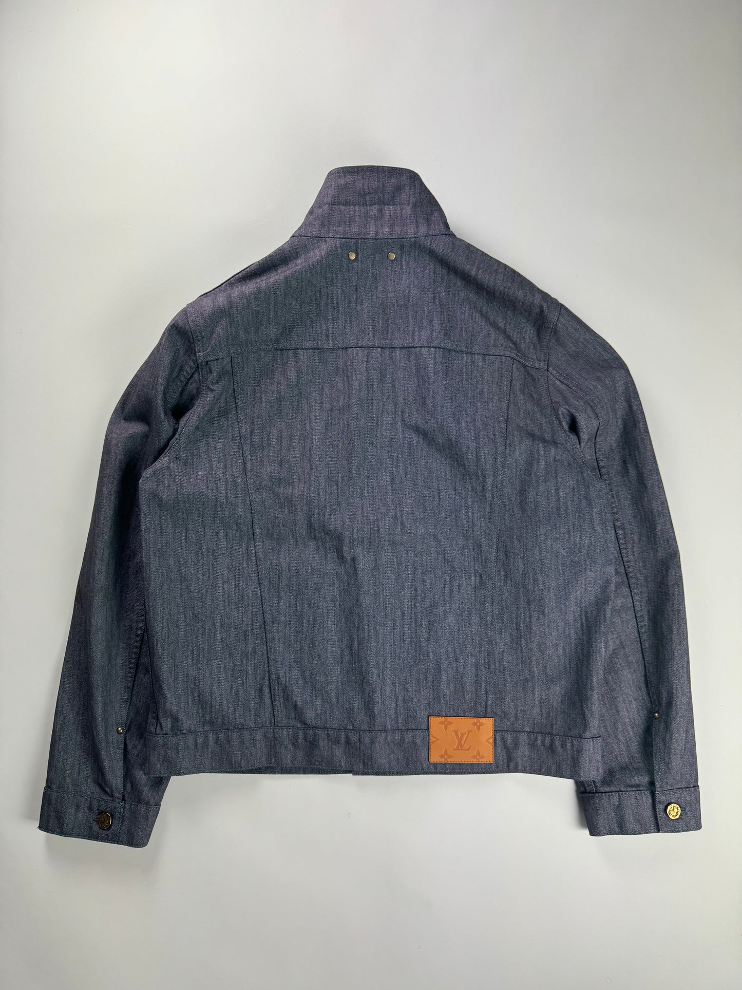 Louis Vuitton Virgil Abloh Indigo Raw Iridescent Denim Jacket FW 2021 - XL