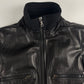 Prada Cuffed Arm Black Leather Moto Jacket SS 2000 - XS