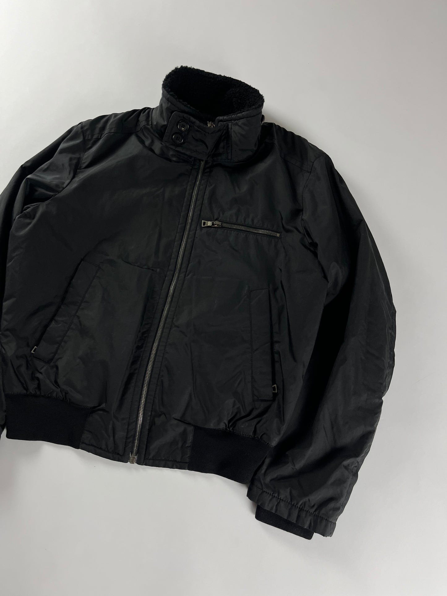 Prada Two Button Funnel Neck Bomber Jacket FW 2006 - M