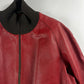 Prada Premium Red Leather Bomber Jacket FW 2000 - M