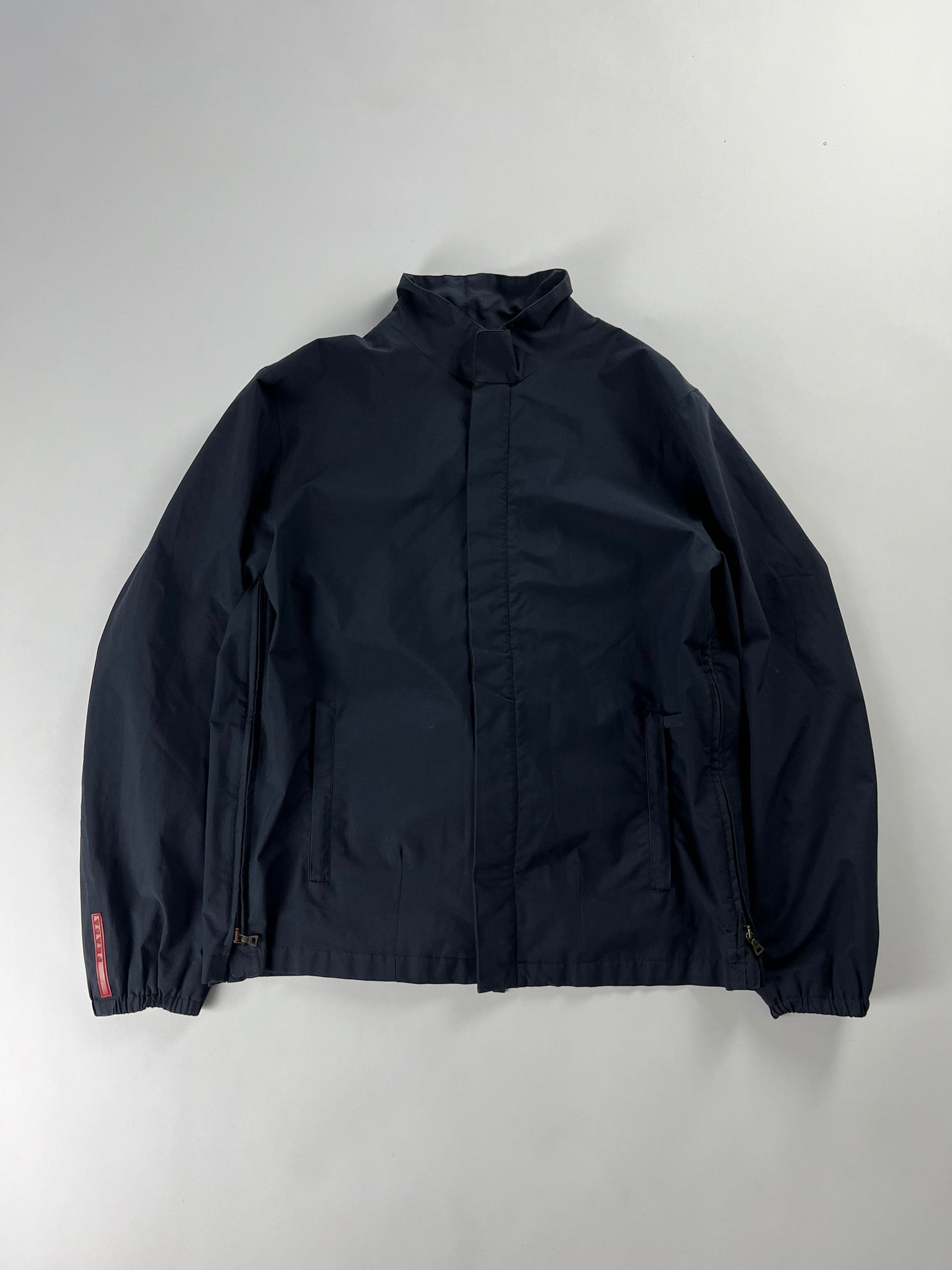Prada Linea Rossa Obsidian Convertible Nylon Windbreaker Jacket FW 1999 - L