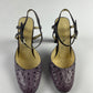 Prada Lila Ostrich Leather Mary Janes Heels SS 2000 - 37 IT/38 EU