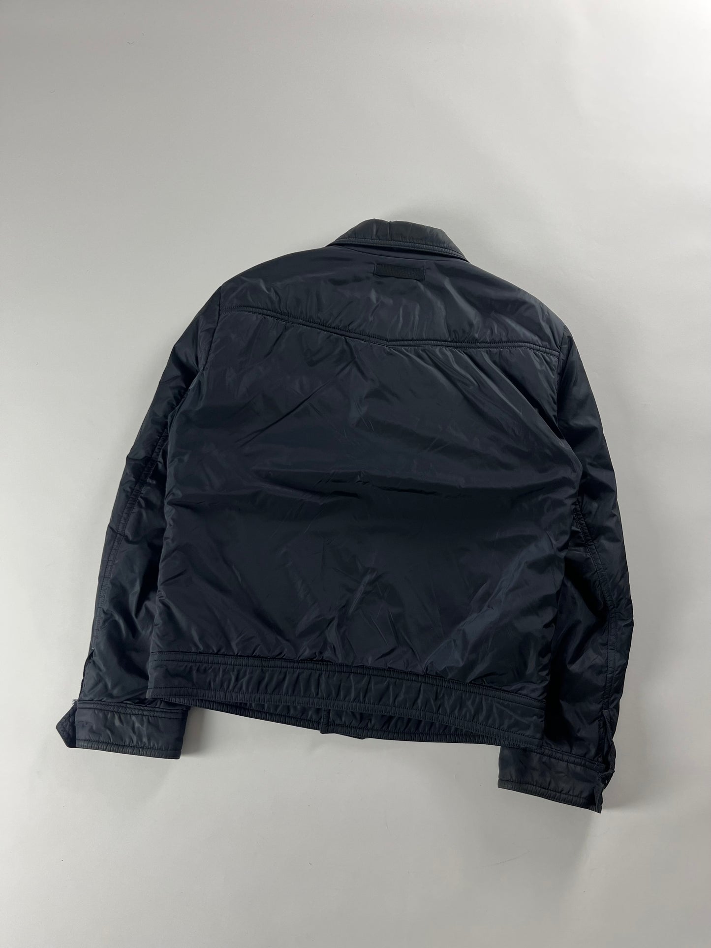 Prada Double Pocket Navy Nylon Work Jacket - L