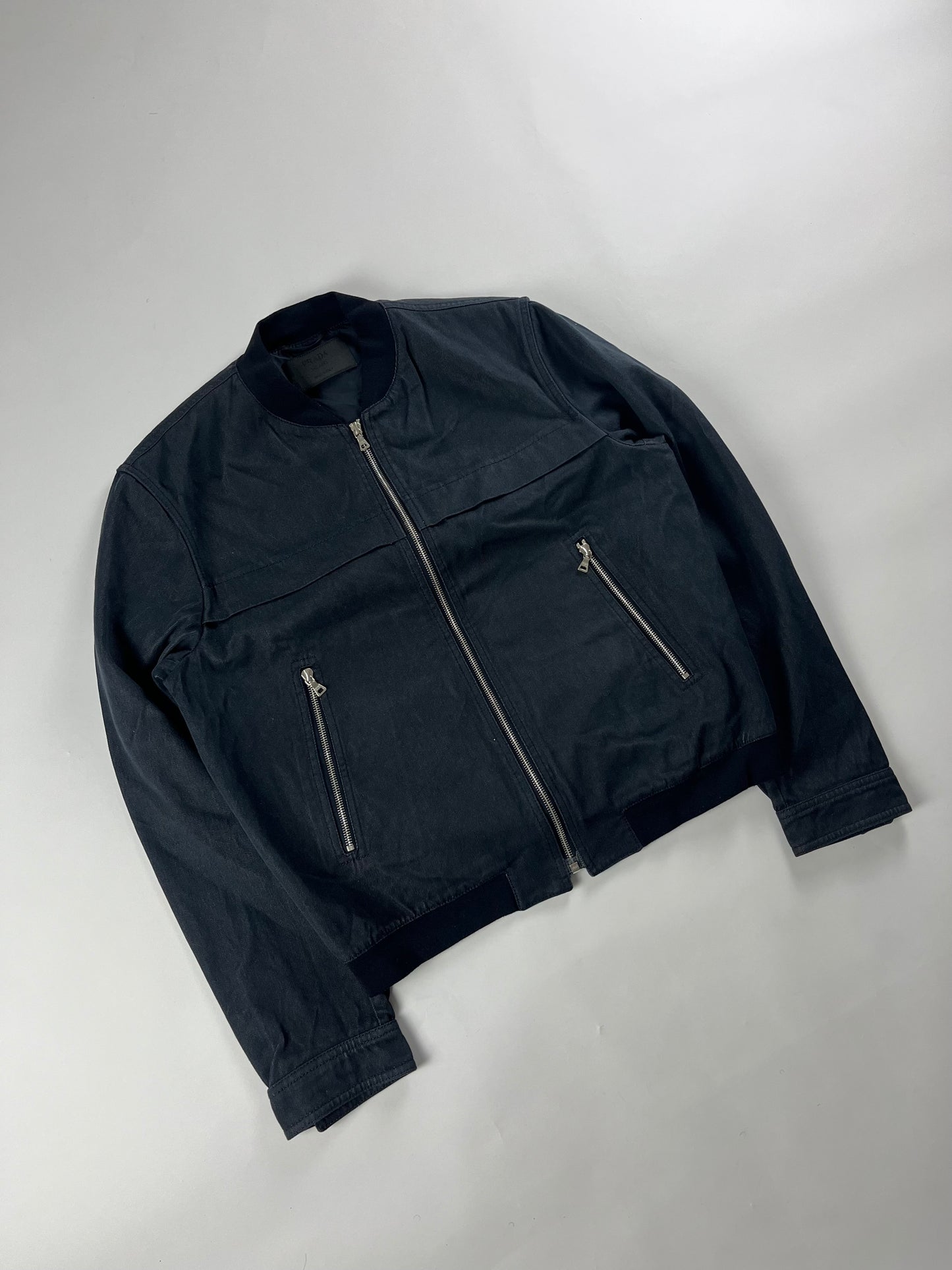 Prada Denim Bomber Jacket 2000s - M