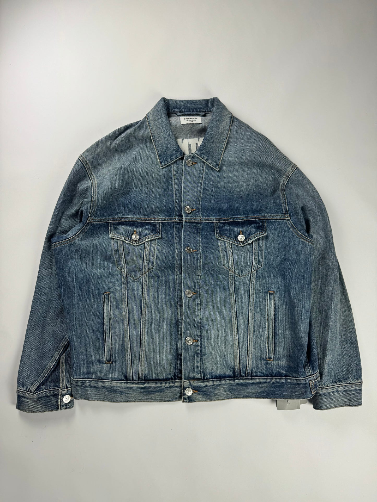 Balenciaga Fortnite 66/200 Limited Edition Oversized Denim Jacket FW 2021 - L