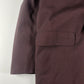 Prada Wine Striped Minimalist Coat FW 2000 - L