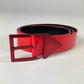 Dior Homme Sample Kris Van Assche Red Leather Belt SS 2009 - 90 CM