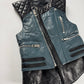 Balenciaga Nicolas Ghesquière Leather Bicolor Quilted Shoulders Vest SS 2011 - S