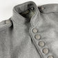 Louis Vuitton Sample Grey Wool Napoleonic Military Stand Collar Epaulettes Officer Jacket FW 2019 - M