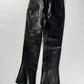 Prada Milano Dark Leather Flare Pants FW 2001 - M