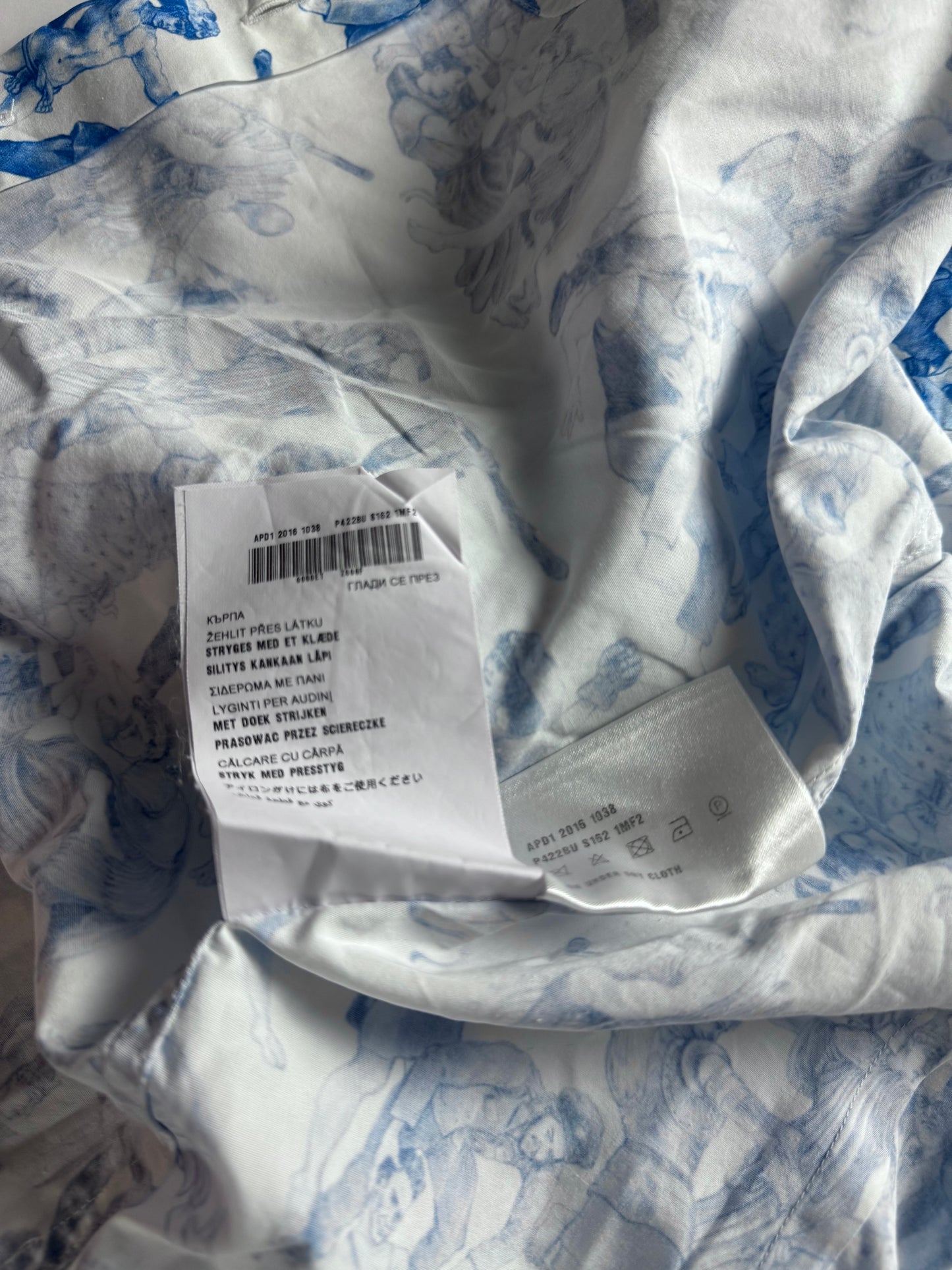 Prada Christophe Chemin Detachable Collar Important Ones Cotton Shirt FW 2016 - XS