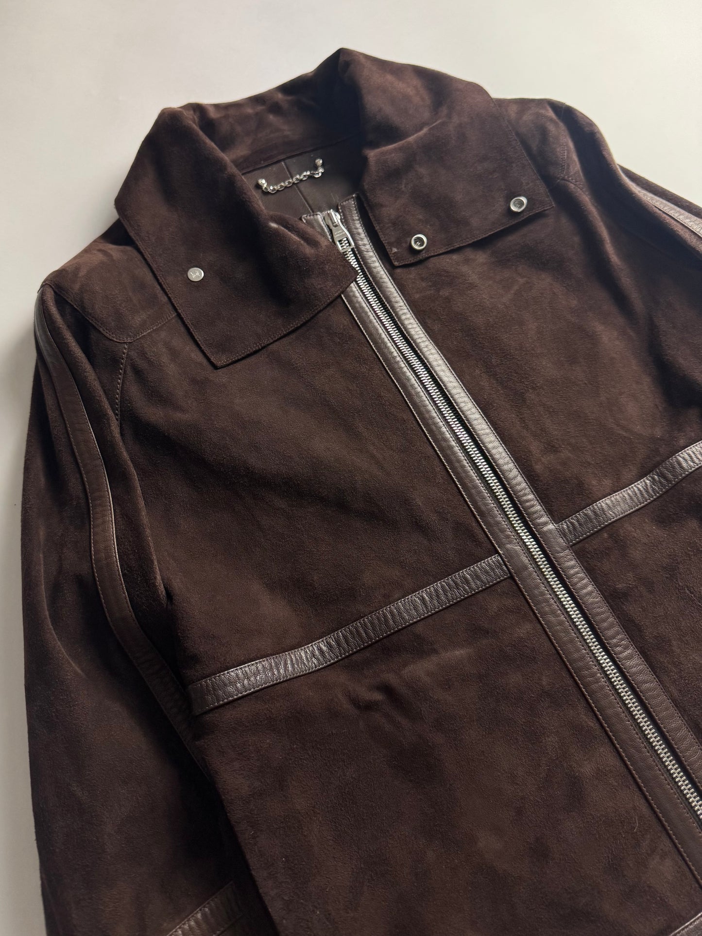 Louis Vuitton Sample Hybrid Patched Leather Pure Suede High Collar FW 2008 - S