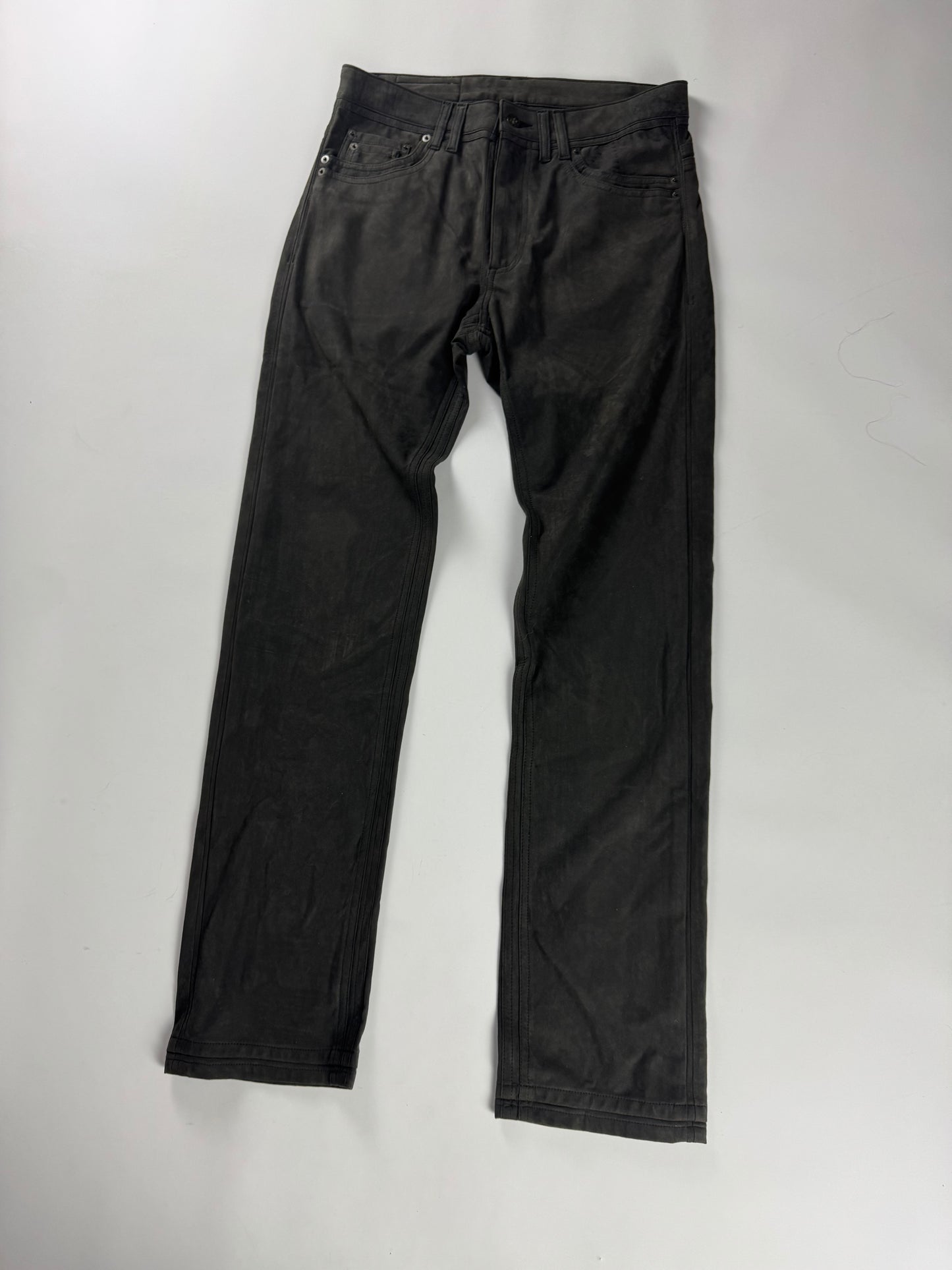 Y/Project Sample Dark Grey Suede Pants SS 2019 - S