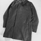 Dior Dark Clean Grey Wool Blend Minimalist Side Closing Coat FW 2011 - L