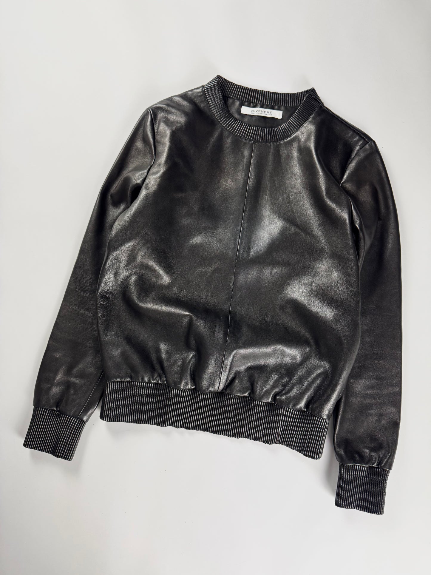 Givenchy Sample Lamb Leather Sweater SS 2015 - S