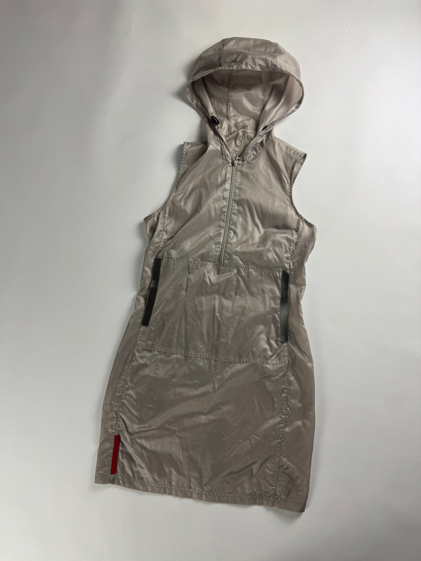 Prada Linea Rossa Reflective patched Dress SS 1999 - S