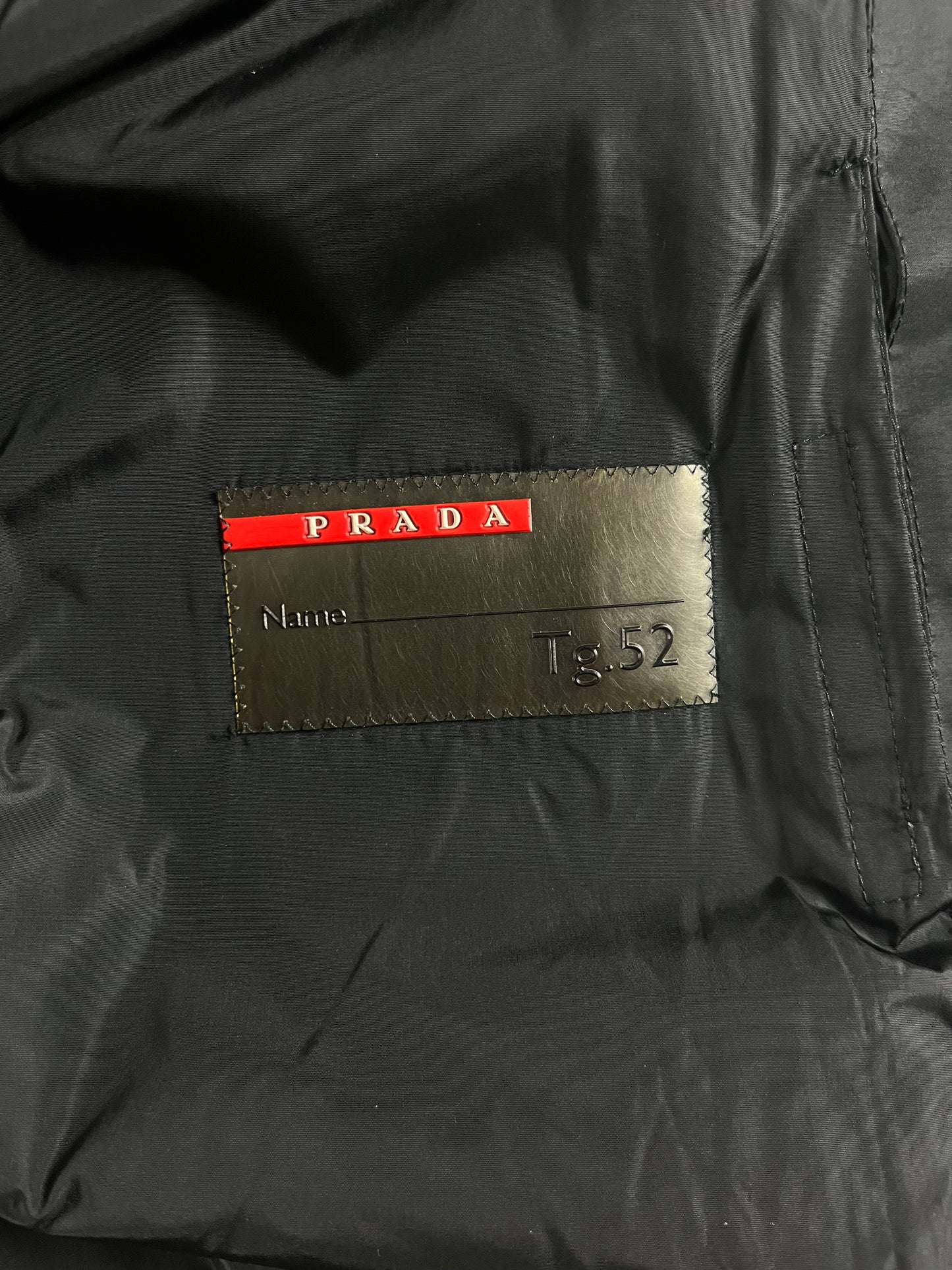Prada Black Nylon Technical Parka Jacket FW 1999 - L