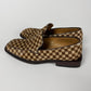 Louis Vuitton "Damier Sauvage" Printed Calfskin Ponyhair Square Toe Loafers FW 1999 - 44 EU
