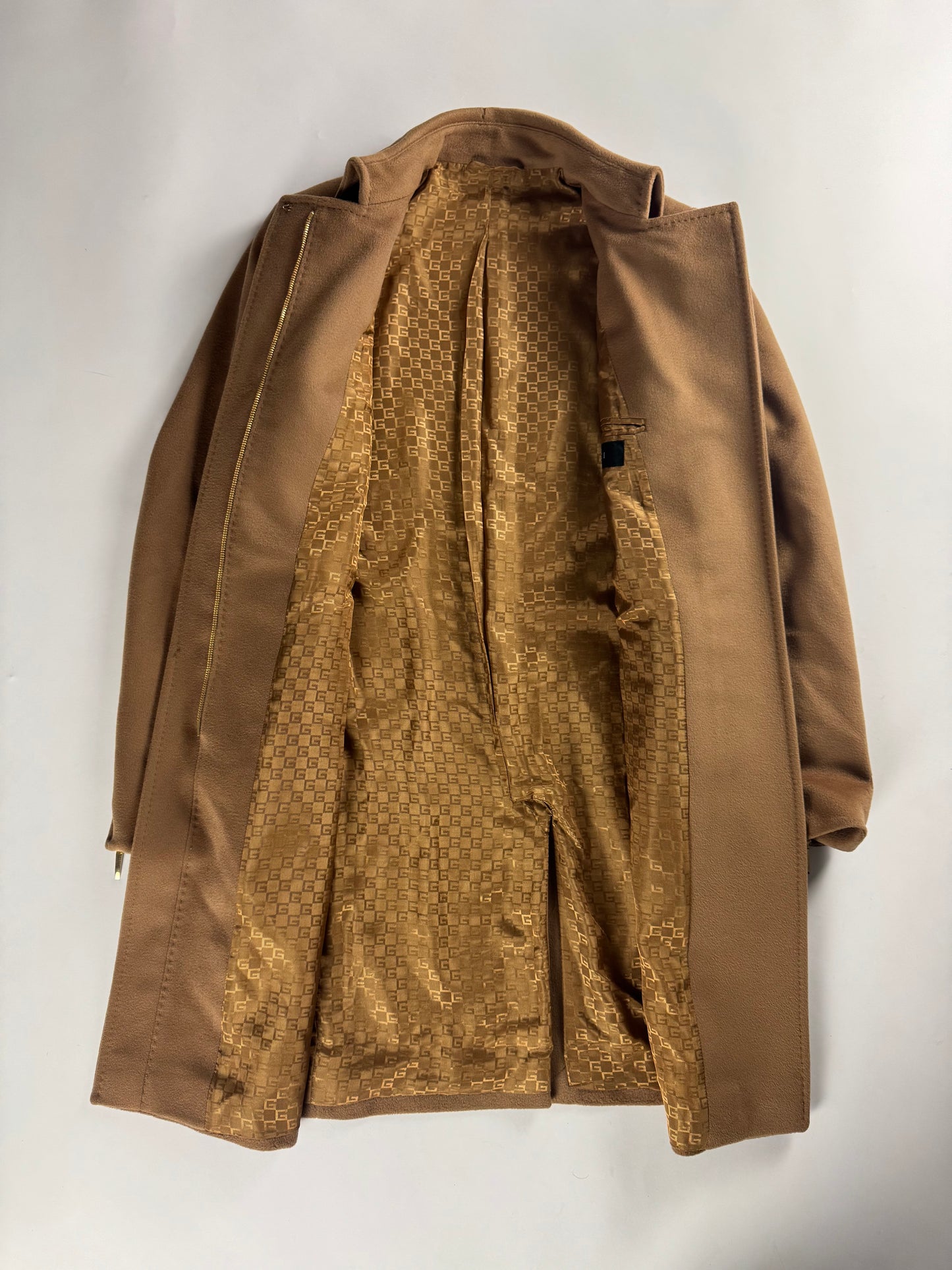 Gucci Tom Ford Camel Wool Coat 2000s - S