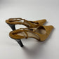 Gucci Tom Ford Light Tan Ostrich Leather Slingback Heels Pumps 1990s - 9,5 IT/40,5 EU