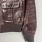 Prada Marlboro Brown Multi Pocket Leather Bomber Jacket FW 2008 - M