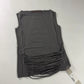 Rick Owens Dust Grey Short Fringes Vest Top 2000s - S