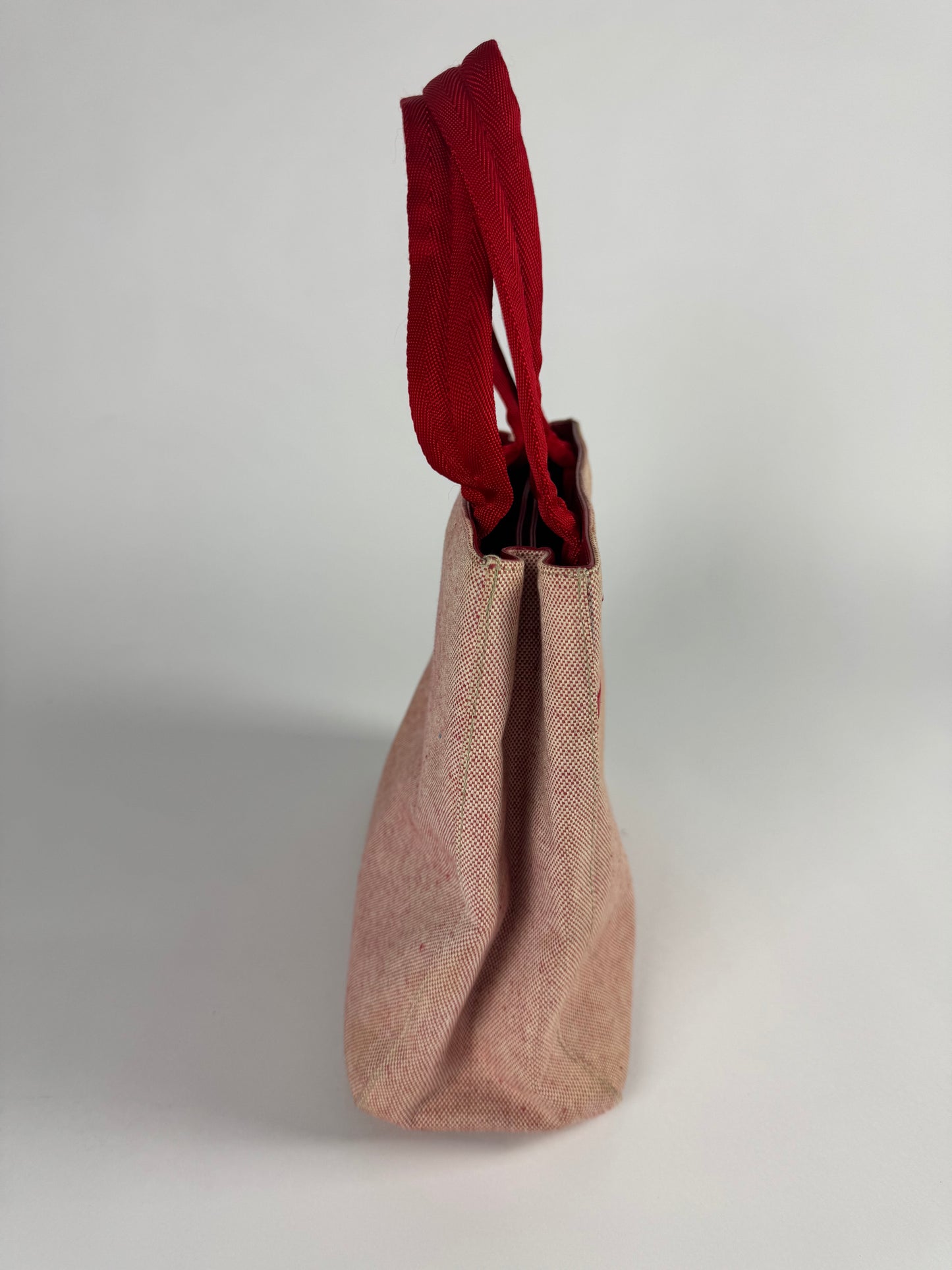 Prada Linea Rossa Incrusted Leather Rosso Bag SS 1998 - OS
