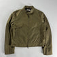 Prada Jungle Green Light Nylon Moto Fit Jacket 2000s - L