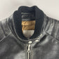 Moncler x Palm Angels Vicsek Full Grain Leather Down Moto Jacket FW 2023 - S