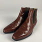 Thierry Mugler Brown Leather Chelsea Boots 2000s - 43,5 EU