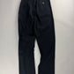 Hermès Sample Black Shiny Nylon Panel Straight Cotton Pants FW 2021 - M