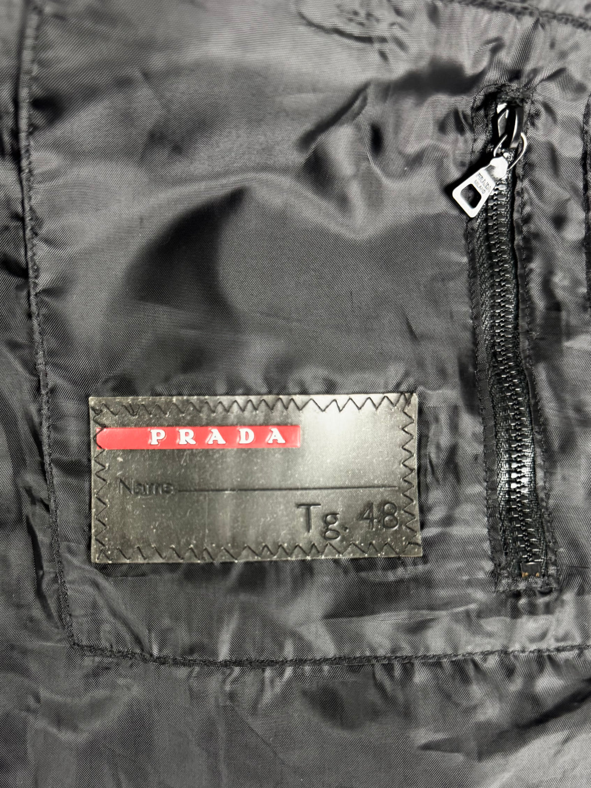 Prada Milano Black Leather Motorcycle Jacket FW 2007 - M