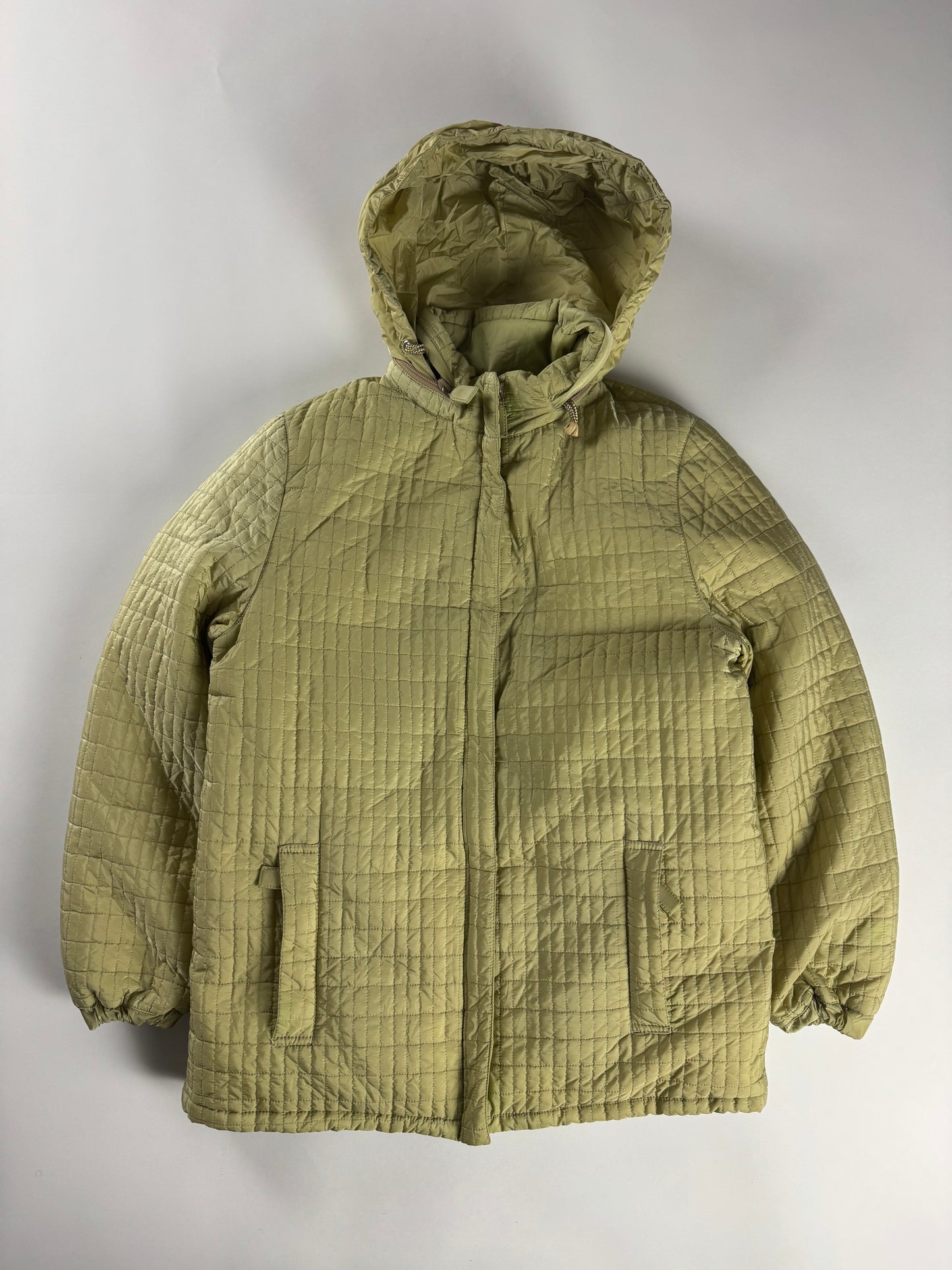 Prada Grid Padded Nylon Puffer Jacket FW 1995 - S